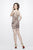 Primavera Couture - 1953 Sexy Back Beaded Cocktail Dress  In Neutral