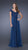 La Femme - Cap Sleeve Laced V-Neck Chiffon A-line Dress 19544 In Blue
