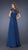La Femme - Cap Sleeve Laced V-Neck Chiffon A-line Dress 19544 In Blue