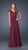 La Femme - Cap Sleeve Laced V-Neck Chiffon A-line Dress 19544 In Red