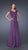 La Femme - Cap Sleeve Laced V-Neck Chiffon A-line Dress 19544 In Purple
