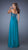 La Femme - Glittering Strapless Empire Evening Gown 19565 In Blue