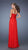 La Femme - 19573 Long Crinkle-Pleated Chiffon Prom Dress in Red