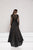 Colors Dress Long Sleeve Mesh Short Dress with Overskirt 1957 in Black