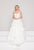 Colors Dress - 1960 Illusion Bodice Tiered Sweetheart Gown In White