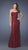 La Femme - Sequin and Lace Overlay Strapless Evening Gown 19612 In Red