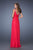 La Femme - Sleeveless Crystal-Trimmed Gown 19647 - 1 Pc Hot Fuchsia in Size 8 and 1 Pc Ice Purple in Size 16 Available