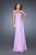 La Femme - 19647 Sleeveless Crystal-Trimmed Gown In Purple