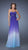 La Femme - Embellished Sweetheart Dress in Purple and Blue