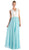 Lace Scalloped V-neck A-line Dress