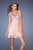 La Femme - 19666 Beaded Sweetheart A-line Dress In Orange