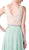 Cinderella Divine - Shirred Surplice Bodice Cascading A-Line Evening Gown