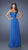 La Femme - Strapless Sweetheart Dress in Blue