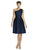ALFRED SUNG - D458 COCKTAIL BRIDESMAID DRESS IN MIDNIGHT in Blue
