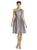 Alfred Sung - One Shoulder A-line Dress in Gray