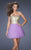 La Femme - 19701 Bedazzled Strapless Sweetheart Cocktail Dress In Purple