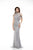 Colors Dress - High Halter Neck Sequined Sheath Gown 1970
