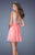 La Femme - 19714 Scoop Sequined Cocktail Dress In Orange