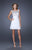 La Femme Scoop Sequined Cocktail Dress 19714 - 1 pc White In Size 00 Available In White