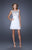 La Femme - 19714 Scoop Sequined Cocktail Dress In White