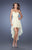 La Femme - 19716 Lace Appliqued High Low Gown In Yellow