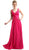 Plunging Sweetheart Empire Chiffon Long Formal Dress