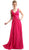 Cinderella Divine - Plunging Sweetheart Empire Chiffon Long Formal Dress