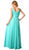 Cinderella Divine - Plunging Sweetheart Empire Chiffon Long Formal Dress