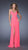 La Femme - Shimmering Ruched with Side Cutouts Evening Gown 19729 In Pink