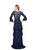 Primavera - 1972 Beaded Jewel A-line Dress in Blue