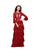 Primavera - 1972 Beaded Jewel A-line Dress in Red