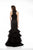 Colors Dress - 1973 Beaded Jewel Mermaid Dress in Black