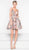 Colors Dress - 1974 Embroidered Foliage Corset A-Line Dress in Yellow and Multi-Color