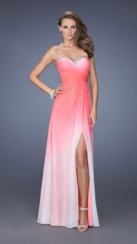 La Femme - Prom Dress 19742 in Electric Pink
