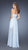 La Femme 19762 Ruched Strapless High Low Chiffon Gown In Pale Blue