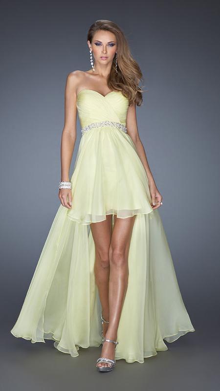 La Femme - Prom Dress 19762 in Yellow