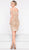 Colors Dress - 1980 Sequin Ornate Scroll Embroidered Short Dress in Gold