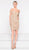 Colors Dress - 1980 Sequin Ornate Scroll Embroidered Short Dress in Gold