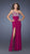 La Femme - Jewel-Crusted Sheer Asymmetrical Sheath Gown with Slit 19808 In Pink