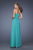 La Femme - 19837 Crowned Jewel Chiffon Gown In Green