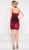 Colors Dress - 1984 Sequined Velvet Sheath Cocktail Dress in Red