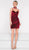 Colors Dress - 1984 Sequined Velvet Sheath Cocktail Dress in Red