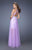 La Femme - 19840 Jeweled Halter Tulle A-line Dress In Purple