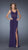 La Femme - Dazzling Geometric Illusion Evening Gown 19851 In Purple