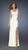 La Femme - Dazzling Geometric Illusion Evening Gown 19851 In White