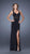 La Femme - Dazzling Geometric Illusion Evening Gown 19851 In Black
