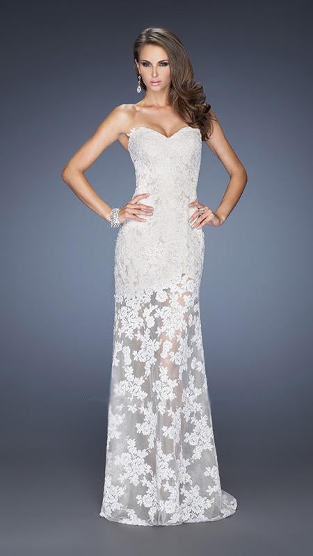 La Femme - Prom Dress 19873 in White