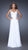 La Femme - 19882 Lace Ornate Sleeveless Chiffon Gown in White