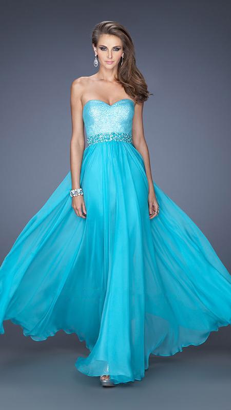 La Femme - Prom Dress 19898 in Blue