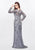 Primavera - 1989 Bedazzled Sheer Jewel Sheath Dress in Silver